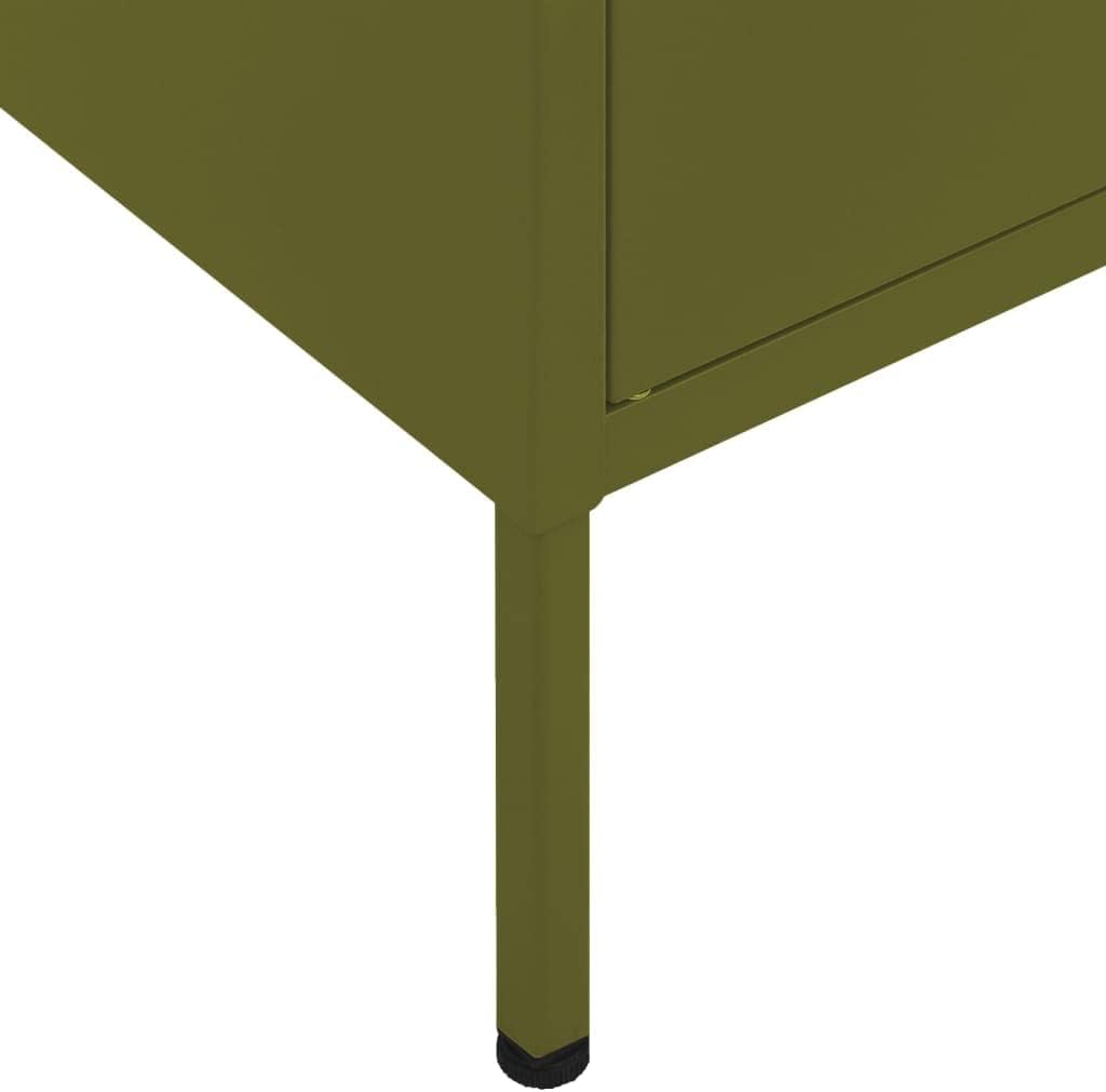Metal Lockers, Storage Boxes, Storage Cabinet, Composite Steel Lockers with Card Slots Olive Green 31.5"x13.8"x40" Steel