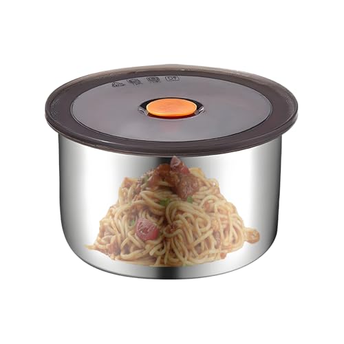 Contenedores de aperitivos Grab and Go - Recipientes de alimentos para el almuerzo - Lonchera de acero inoxidable con tapas - Preparación de almacenamiento de comidas apilables para viajes para