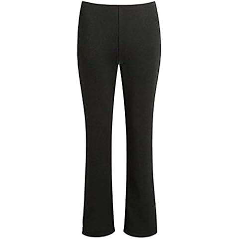 MyShoeStore Women's Ribbed Bootleg Trousers Cover
