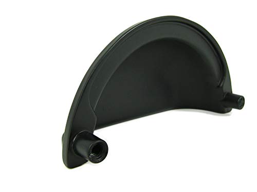 Stone Mill Hardware Matte Black Cup Handle #TOP2