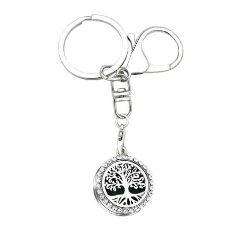 BlingNuts Essential Oil Diffuser Tree of Life Keychain for Women