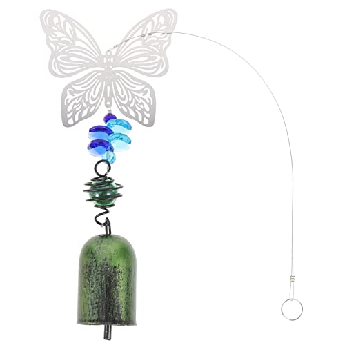 BESPORTBLE 4 Piezas carillón de Viento Molino Mascota decoración del jardín decoración Colgante afuera Percha Pared colgadores de Pared cabrestante Colgante de Campana de Cristal