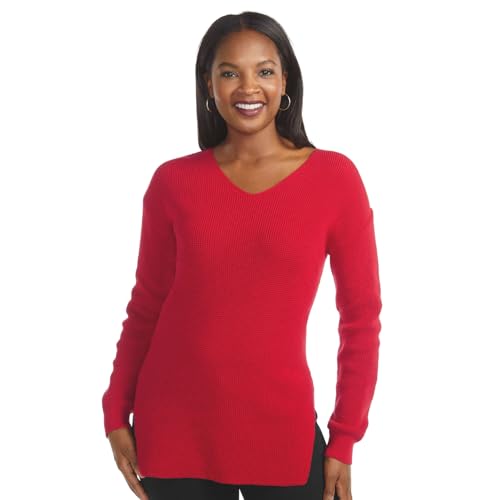 Masseys Women's Favorite V-Neck Knit Sweater