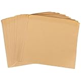 ARTIBETTER Bolsas de Papel Kraft para Alimentos Resistentes al Aceite, Tamaño Mediano, 100 Unidades Desechables para Sándwiches, Bocadillos y Snacks, Aptas para Contacto Directo Comida