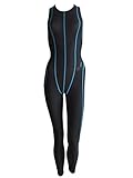 Equipado con Dry Weave. Solar Fastskin 883532-50 Dry Weave - Traje de baño con cremallera en la espalda, color negro y verde, Todo el año, Mujer, color negro / verde, tamaño 34