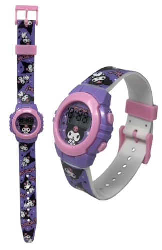 CARTOON Reloj de pulsera digital para niños en caja moldeada, Kuromi