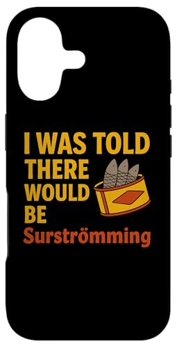 Carcasa para iPhone 17 Surstromming Divertido Diciendo Plato de Pescado Sueco Surströmming