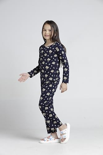 Image of T2F Girls Cotton Printed Pajama Set