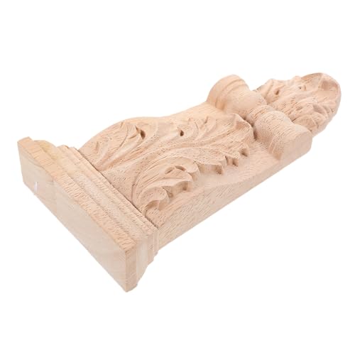 FIXOSHEE 木製ローマ柱角花コーベル ヨーロピアン彫刻装飾 耐久性抜群 室内コーナーデコレーション 取付可