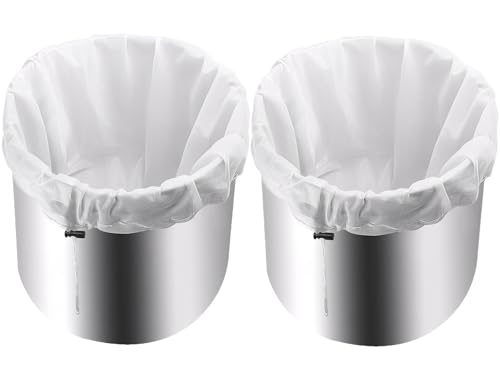 Jelly Bag for Jam Making 2-Pack Fine Mesh Filter with Drawstring Cider Press Equipment Homebrewing Winemaking Yogurt Strainer 66x56cm(2 Pack)