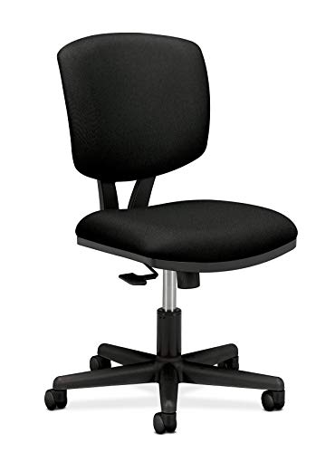 Hon H5703.Ga10.T Volt Task Chair - Armless Office Chair For Computer Desk, Black Fabric (H5703 ) #TOP30