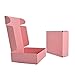 Soxuding Pink Shipping Boxes 6x6x2in - Pack of 20 Recyclable Small Cardboard Corrugated Mailer Boxes For Small Business Packaging Shipping Gift Boxes