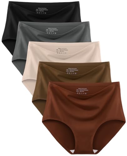 MISSWHO No Show High Waisted Seamless Womens Underwear Comfortable Panties Full Coverage S - image 1
