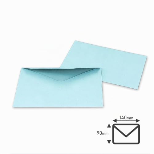Enveloppes Électorales, 90 x 140 mm, 5 Couleurs au choix, Papier 75-80 g/m², patte de fermeture triangulaire non gommée (Bleu 80g, 100) – vue 2