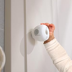 SAFELON 4 Pcs Door Knob Covers for Childproof & Petproof, Baby Safety Door Knob Covers, Door Knob Locks for Toddlers