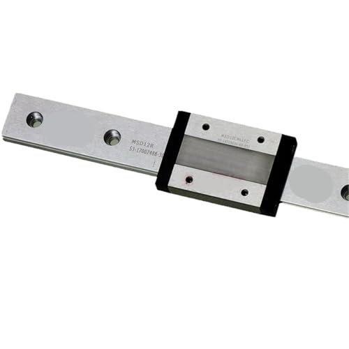 Guide linéaire MSD12R rail acier inox 450mm avec chariot de bloc MSD12M LLFC pour CNC