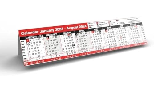 Q-Connect 16 Month Desktop Calendar 2024
