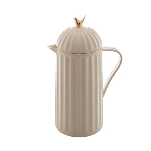 Consejos para Comprar Jarra Termica para Cafe los mejores 10. 49 WOLFF - Jarra térmica de café de 1 litro, exterior de plástico con forro de vidrio aislado dispensador de bebidas calientes y frías, botella termo para té, jarra de agua,...