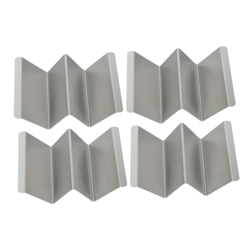 SOLUSTRE 4pcs Crepe Stand Home Taco Holder Kitchen Taco Rack Pancake Stand Home Taco Rack Pancake Rack Stainless Steel