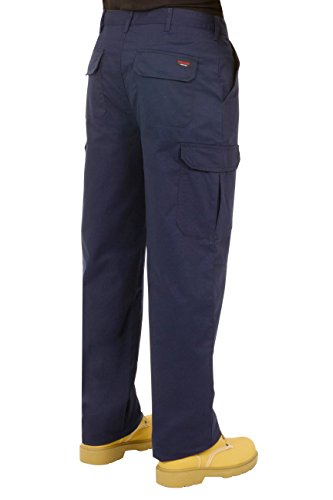 Proluxe Endurance pour Homme Cargo Combat Pantalon de Travail avec Poches genouilleres et Coutures renforcees, Bleu Marine, 40 (30T) - Image 3