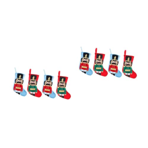 Chaussettes de Noël en jute robustes pour cheminée sans pli - 2