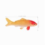 TOYANDONA Künstlicher Koi Fisch Schwimmende Aquariendekorationen Realistische Fisch-Stütze Goldfisch Figuren Fischtankzubehör Miniatur Dekor Für Aquarium Haus- Und Gartendekoration 2 Stück