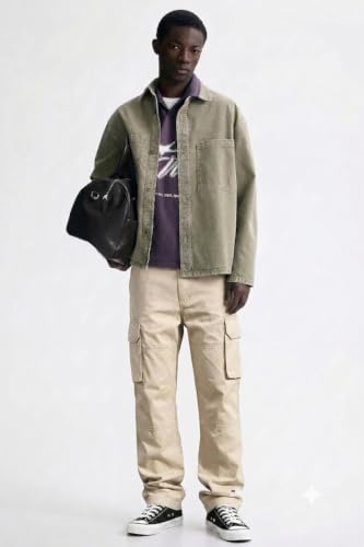 Image of Lymio Cargo for Men | Cotton Cargo Pant | Drawstring Waist Pant (Available Also Plus Size) (46-49)