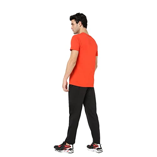 Image of Bewakoof Men Plain Printed Half Sleeve Round Neck T-Shirt & Pyjama Set