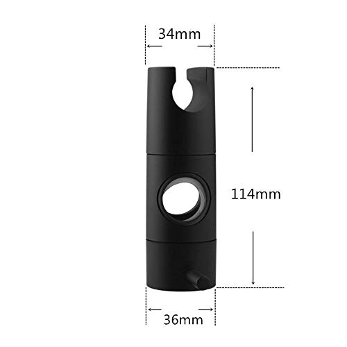 Support de pommeau de douche réglable noir pour remplacer un curseur cassé - 4