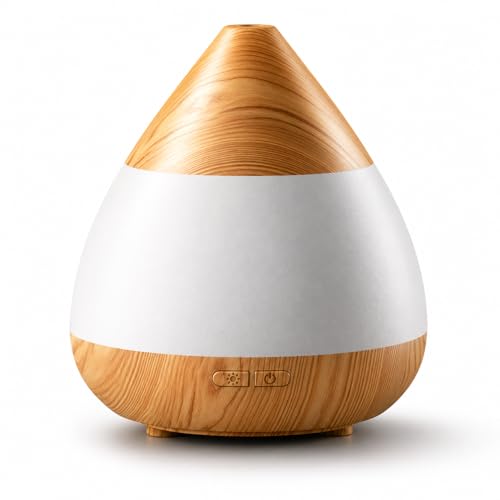 Cegsin Essential Oil Diffuser with Adapter, 130ml Aromatherapy Scent Machine for Home & Office, 7 Color LED & Breathing Light Cool Mist Humidifier, 2 Mist Modes Last up to 8 Hours, Auto-Off, Conical