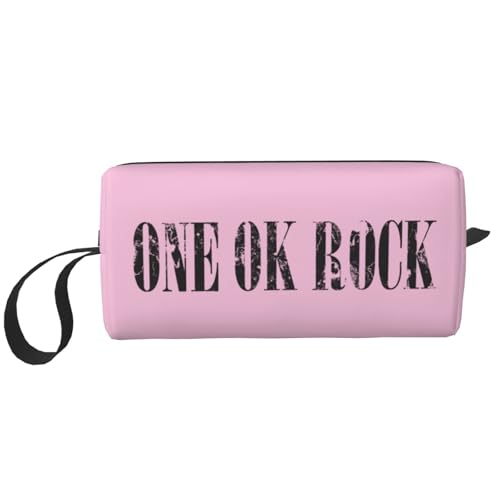 one ok rock 収納袋 化粧品収納 化粧品袋 化粧品ケース 筆箱 文具収納 旅行用収納袋 化粧ブラシ収納 大容量 ジッパートラベルバッグ 多機能 小型 ポータブル 旅行