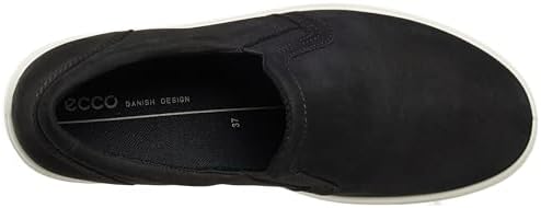 ECCO Women's Soft Classic Slip On Sneaker, Black Nubuck, 8-8.5 | Image 4