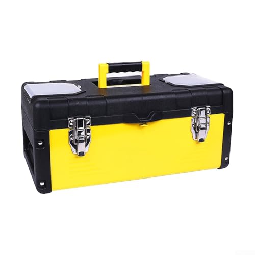 Caja de herramientas de mano, caja de almacenamiento con compartimento desmontable, organizador de piezas pequeñas, caja de almacenamiento de coche para el hogar, adecuada para herramientas de coche