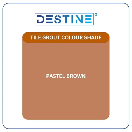 Image of DESTINE READY-TO-MIX inchTILE GROUT inch (16 COLOURS) (ALL PACKS: 100 Gm,250 Gm,400 Gm,800 Gm,1 Kg), Waterproof, Crack Filler, Cement Based Tile Gap Filler (5 Kg, Pastel Brown)