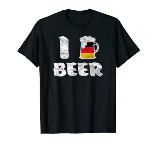 I Love Beer Shirt Oktoberfest Beer T-Shirt Uomo October Fest Maglietta