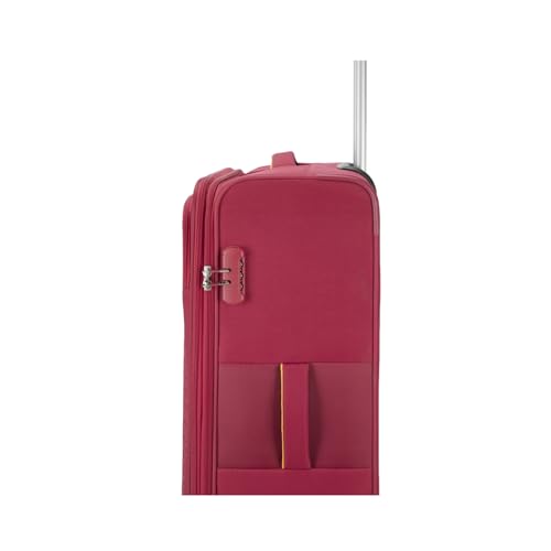 Image of Safari Flexa 69 Red Trolley Bag with Dual Wheels
