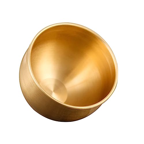 Amosfun 2 Pz Bicchiere Da Vino in Ottone Tazze Da Tè Giapponesi Tazze Per Bere Il Tè Tazzina Da Espresso Coppa Del Sacrificio Tazza Di Liquore Tazza Di Tè Cinese Tazza Di Sakè Golden