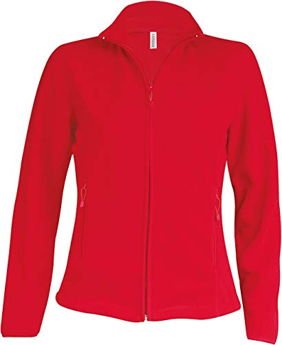 Kariban | K907 Damen Microfleece Jacke 'Maureen', Farbe:RED, Größe:4XL