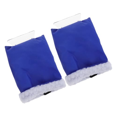 OUNONA Raschietto per Parabrezza Auto con Guanti Termici Set 2 Pezzi Raschiaghiaccio Spesso Resistente per Rimozione Neve e Ghiaccio Accessorio Portatile per Pulizia Auto Invernale