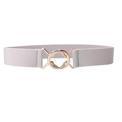 Vintage Wide Stretch Waist Belt for Women – Adjustable Alloy Buckle Elastic Belt for Coats, Shirts, Tops, Dresses