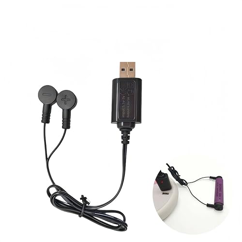 Aliwisdom Universal 18650 Li-ion Battery Charger Magnetic, 60cm/2 ft USB Fast Charging Cable Compatible for All Models of 3.7 V Rechargeable Lithium Li-ion Batteries