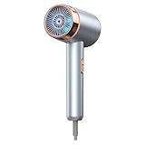 2025 Hair Dryer Rechargeable with Cold Hot Wind Hair Dryer for Travel Camping,2000W Corded Hairs Dryer Rechargeable（Black）