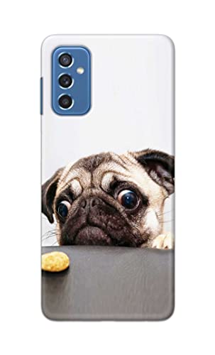 Image of PRINTFIDAA� Printed Hard Back Cover Case for Samsung Galaxy M52 5G Back Cover (Pug Dog) -2808