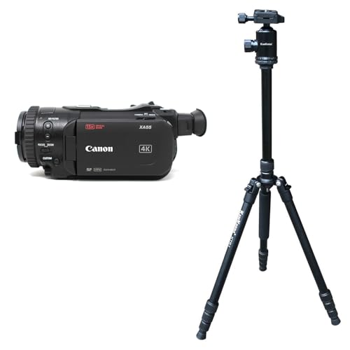 KamKorda Tripod + XA55 UHD 4K Camcorder with 3G-SDI Output, 8.29MP, 1