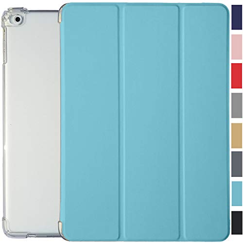 Image of DuraSafe Cases for iPad 9.7 5th 6th Gen Air 1st 2nd Generation [iPad 5 6 Air 1 2] A1893 A1822 A1566 A1474 MH2V2HN /A MRM52HN /A Slim Cover with AirCushion Corner for Extra Shock Protection - Sky Blue