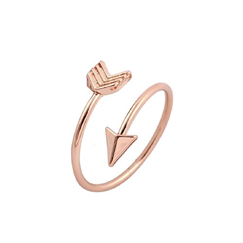 Isola & Co Arrow Ring Graduate Gift, Inspirational Ring, Journey, Travel Ring Toe Ring (Rose Gold)