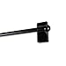Adjustable Magnetic Hanging Rod 17-30 Inch Black Metal Plastic Finish