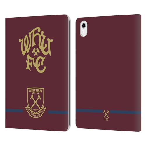 Coque iPad Air 2022 West Ham United Housse Cuir Portefeuille Tablette Apple