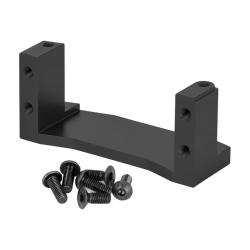 TT02 Aluminum Servo Mount Base Holder for Tamiya TT-02 1/10 RC Car Upgrade Parts Accessories (Black)