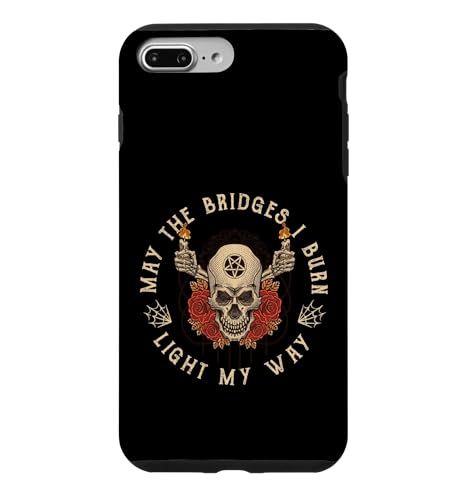 �S�X�J�� �S�V�b�N ���p May The Bridges I Burn Light My Way �X�}�z�P�[�X iPhone 7 Plus/8 Plus �p